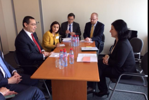 Victor Ponta în întâlnirea cu comisarul Vera Jourova