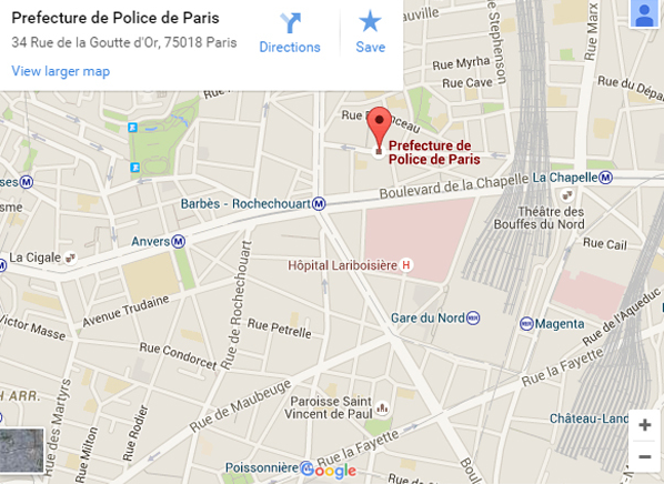 atentat statie politie paris